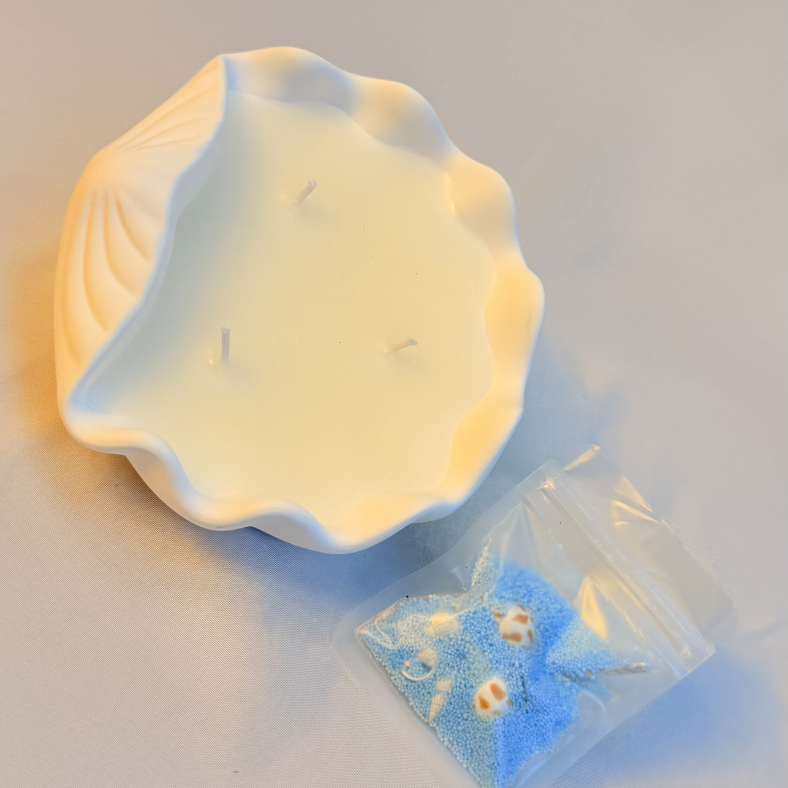 The Tidal Whisper Shell Candle